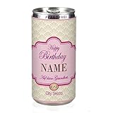 City Secco in der Dose zum Geburtstag mit Wunschname (weiß...