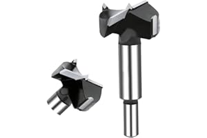 NICAVKIT Wiertło Forstnera ze stali wolframowej 35 mm, profesjonalne wiertło Forstner do drewna, wiertło do drewna, wiertło garnkowe do drewna i twardego drewna