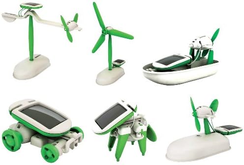 iiou DIY 6 Different Kids Educational Solar Kits Models Robot Toys