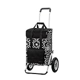 Hochwertig: Trolley Gestell ist komplett aus leichtem Aluminium gefertigt bis 50 kg belastbar | leichtes Ziehen durch luftbereifte, kugelgelagerte Räder auch bei Unebenheiten