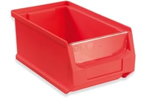 aidB Frontblende für Sichtlagerbox Größe 2, 10 Stück, transparent, stabile Schutzplatte, passend zur stapelbaren Sichtbox der Größe 175x100x75 mm