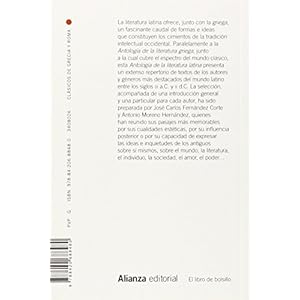 Antología de la literatura latina (El Libro De Bolsillo - Clásicos De Grecia Y Roma)