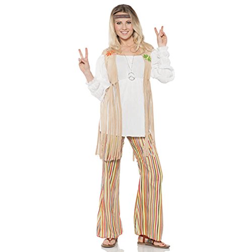 knee length dresses for ladies 1960's Hippie Hottie Ladies Costume Perth main image 1