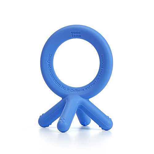 Comotomo Silicone Baby Teether (Blue)