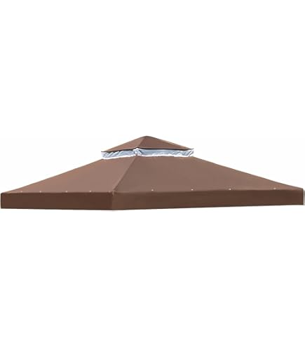GRAFT prieel afdekking 3x3m | Beschermhoes voor tuinprieel | Prieeldak regenhoes | Prieel vervangende dekking | Waterdicht transparant | Waterdichte prieel dekkleed | Weersbescherming tuintent