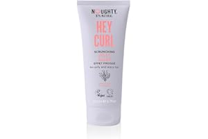Noughty 97% Natural Hey Curl Scrunching Jelly, Hydrating Frizz Control Formula for Curly and Wavy Hair with Sea Kelp and Irish Moss, Sulphate Free Vegan Haircare 200ml