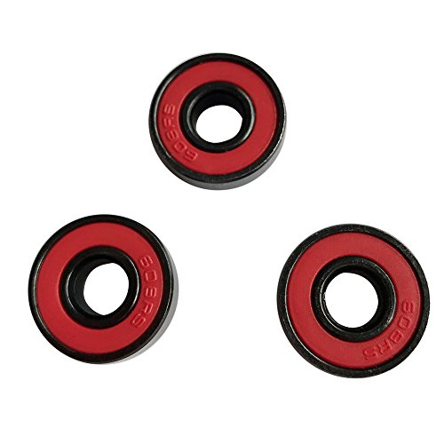 Rcool 3PCS 608 Hybrid Ball Gyro Bearings For Tri-Spinner Hand Spinner EDC Fidget Toy (Red) Rcool 3PCS 608 Hybrid Ball Gyro Bearings For Tri-Spinner Hand Spinner EDC Fidget Toy (Red)