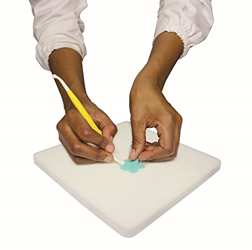 Rosalina – 20-teiliges Set mit 12 Größen einfaches Rosenwerkzeug/ Stecher + 8-teiliges Formwerkzeugset, 2 Blumenschaummatten, 23cm/ 9inch Teigrolle mit Antihaftungsbeschichtung und Markierungen, 6 verschiedene Dekorationspinsel. Für Zuckerkunst, Glasuren, Kuchen, Cupcakes + KOSTENLOSE ANLEITUNG MIT IDEEN - 8