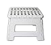 Produktbild Anik-Shop TRITTHOCKER Faltbar bis 100Kg Klapphocker Trittstufe Hocker Klapptritt Fußbank 2 (Weiss)