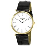 LONGINES LA GRANDE CLASSIQUE HERREN 33MM SCHWARZ LEDER ARMBAND UHR L47092112