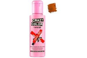 Crazy Color halvpermanent hårfärg färg färg korall röd 57 – 100 ml, 1-pack (1 x 115 g)