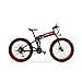 Price comparison product image CAKG Electric bicycle mountain wide tire 26 speed mountain bike 27 assist folding terrain electric all snow inch bicycle 80-100 km,Orange-48V10ah