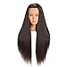Price comparison product image Hairginkgo 26-28" Cosmetology Mannequin Head Hair Styling Training Head Synthetic Fiber Manikin Head Doll Head with Clamp (92018LB0220)