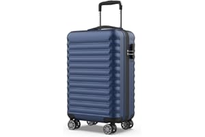 NUMADA - Maletas de Viaje Cabina Upfly ABS con Cierre de Combinación y 4 Ruedas Dobles 360. Maleta Rígida Resistente, Ligera con Interior Compartimentado