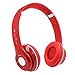 Produktbild samLIKE Kabellos Sport Kopfhörer, Noise Reduction Headphone 4D Stereo Headset mit Mikrofon Speaker für iPhone,Android Smartphones PC und MP3 Players usw, 6 Farben ( Rot)