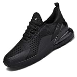  Mabove Laufschuhe Herren Damen Turnschuhe Sportschuhe Straßenlaufschuhe Sneaker Atmungsaktiv Trainer für Running Fitness Gym Outdoor(Schwarz/1270,40 EU)