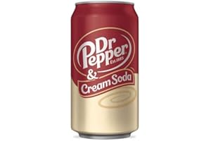 · CANDYBOX · Boisson gazeuse Dr Pepper - American Candy - Boissons gazeuses - Canettes de boissons - Boissons de fête - Saveur Crème Soda - 355 ml 1 pièce