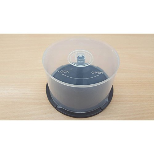 10 x Leer 50 Disc Spindel Wanne/Kuchen Box für Aufbewahrung von DVDR/CDR/BDR Scheiben