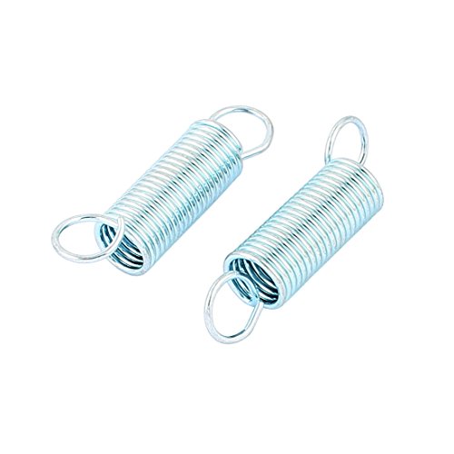 sourcingmap® 5Stück 1,2mm Draht Dmr 10,5mm OD 46mm Länge verzinkt doppelhaken Zugfeder Feder - 2