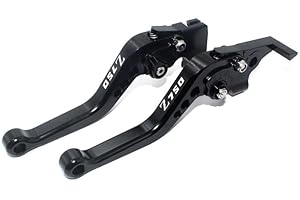 YP YUANPEI Pour z750 2007-2012 2008 2009 2010 2011 CNC réglable court frein levier d'embrayage accessoires de moto (noir)