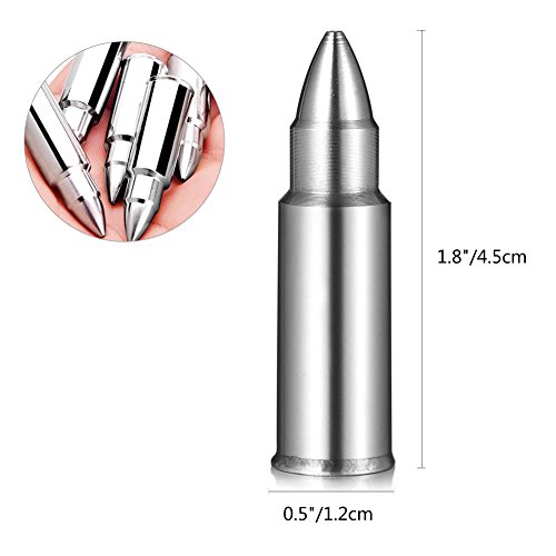 Uarter 12-er Edelstahl Eiswürfel Premium Whisky Steine Set Bullet Wiederverwendbare Kühlsteine für Whiskey mit Aufbewahrungstasche - 4