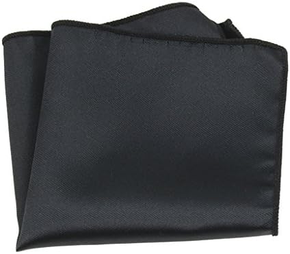 LXF Handkerchiefs Pocket Square Handkerchief Men's Suits Accessories Chestpiece Banquet Marry Business (24 * 24cm) ( Color : Black )