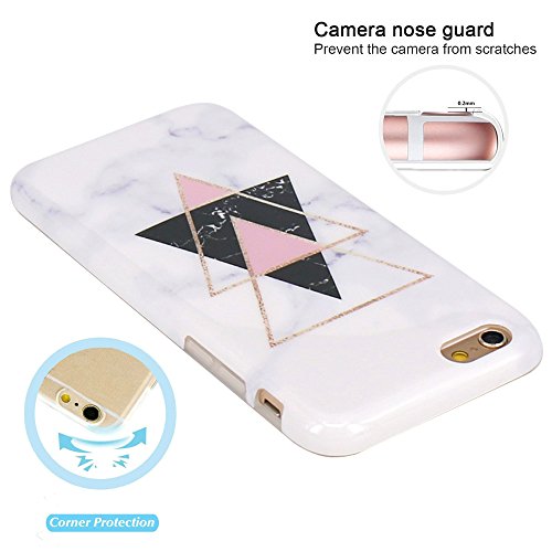 JIAXIUFEN iPhone 6 Funda Funda de Silicona Suave Case Cover Protecci n C scara Soft Gel TPU Carcasa Funda para Apple iPhone 6 6S - Oro Tri ngulo M rmol Dise o reviews JIAXIUFEN iPhone 6 Funda Funda de Silicona Suave Case Cover Protecci n C scara Soft Gel TPU Carcasa Funda para Apple iPhone 6 6S - Oro Tri ngulo M rmol Dise o