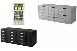 Paperflow Bloc classeur 12 tiroirs Gris