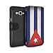 Produktbild STUFF4 PU-Leder Hülle/Case/Tasche/Cover für Samsung Galaxy J3 / Kuba/Kubanisch Muster / Amerika Flagge Kollektion