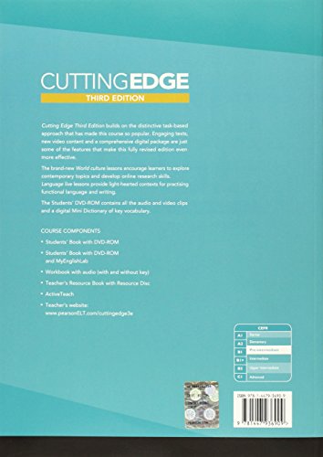 Livres Couvertures de Cutting Edge 3rd Edition Pre-Intermediate Students' Book and DVD Pack