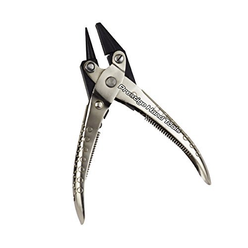 PTL® Parallel action Forming Pliers Round & Nylon Jaw Flat Nose Pliers 14 cm #06115
