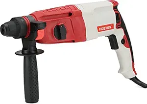 Foster FHD 2-26 DRE 26mm With 3 SDS Bits,2 Chisel,1 Depth Gauge Rotary Hammer Drill Machine (26 mm Chuck Size, 850 W)