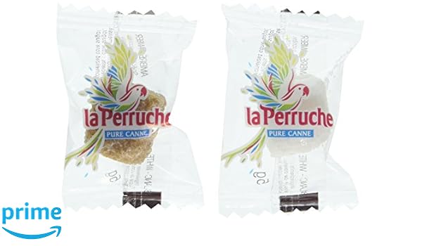 La Perruche Brown And White Sugar Cubes Individually Wrapped 2 5