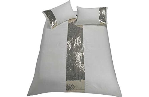 Inspire Sequin Stripe Bedding Set - Double.
