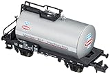 Maßstabsgetreues Modell Arnold HN6371 Kesselwagen Schärdinger-Milch der ÖBB, Epoche IV Modellbahn, Silber/Beige