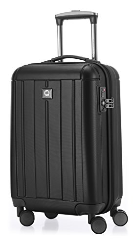 HAUPTSTADTKOFFER - Kotti - Bagage à main cabine Valise Trolley 4 roues- TSA- 56 cm- 37 litres- Noir