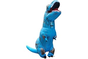 JASHKE Nadmuchiwany kostium Trex, dinozaur, kostium na Halloween, fantazyjny strój dla dorosłych