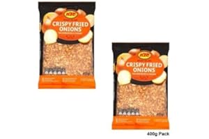 POIGET Gharana Crispy Fried Onions 400g (Pack of 2) | Perfect Crunch for Salads, Soups, and More | Ready-to-Use Onion | Premium Quality for Cooking and Snacking | Superior Flavor | Sprinkle with Crunch