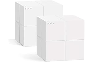 Tenda Nova MW6 - Router Mesh WiFi Solución Completa WLAN de Malla de Doble Banda (2 Estaciones, 4 Puertos Gigabit, MU-MIMO, hasta 330 m²), Pack 2