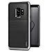 Price comparison product image VRS Design Samsung Galaxy S9 Case, Dual Layer Protective Phone Case [Black + Steel Silver] Premium Shockproof TPU Silicon | Heavy Duty PC Bumper Cover [High Pro Shield] for Samsung S9