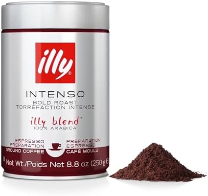 Illy Espresso Bold Roast Coffee, macinato, 250 g