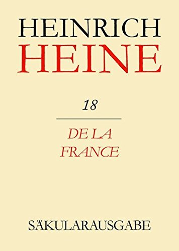 De La France (Saekularausgabe: Werke, Briefwechsel, Lebenszeugnisse) (German Edition) (1977-12-31)