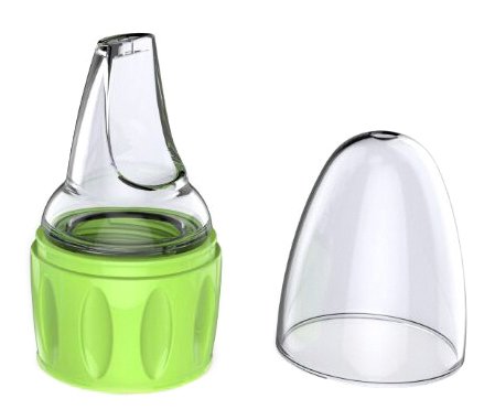 Nommy Ayuda Para Beber Verde - 2 Tamaños De Rosca - Sin BPA - Adaptador Para Botellas Para Niños - Boquilla Para Botellas - Boquilla De Silicona - 1 Pieza