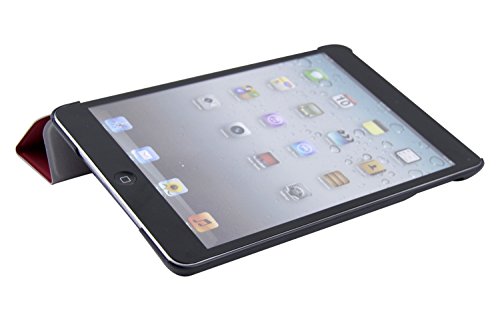 V7 TAM37RED-2E Ultra Slim Folio Etui-Schutz mit Standoption f  r Apple iPad mini rot