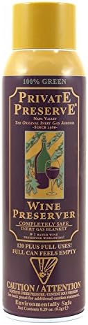 Private Preserve Wine Spray | Wine Preserver Prevents Oxidation of Wine, Inert Gas Aerosol for Wine & Liqueurs (2)