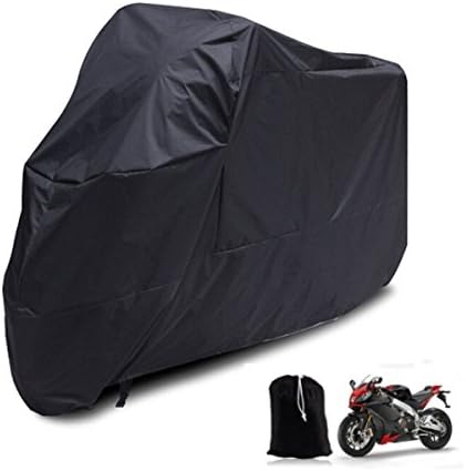 Motorcycle Cover - All Season Waterproof Outdoor Tour Bike Bicycle Motorbike Moped Choppers Protector Cover, DIKETE® Against Dust Debris Rain Weather, XL 96x41x49 Inch + [Carry Bag] [Black]