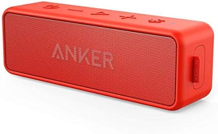 Anker SoundCore 2 Bluetooth Speaker Red (Renewed)