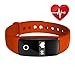 Produktbild QIMAOO Pulsuhr Fitnessarmband Aktivitätstracker Uhrenarmband ID107 mit Herzfrequenzüberwachung und Blutetooth 4.0