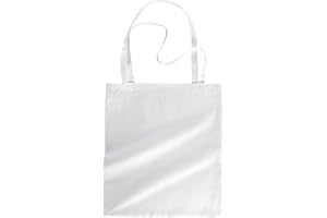 noah's linen 100% Cotton 15 X 16 inches Reusable Grocery Bags, Canvas Tote, Eco Friendly super strong washable great choice for promotion branding and gift (Pack of 10, White)