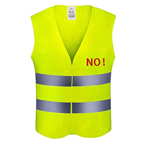Preisvergleich Produktbild Alkia Sicherheitsweste - 360 Grad reflektierende Streifen, atmungsaktives Polyester, fluoreszierend, gelbe Weste / Jacke, Warnweste für Verkehr / Radfahren / Fahren, hohe Sichtbarkeit, Nachtarbeitskleidung